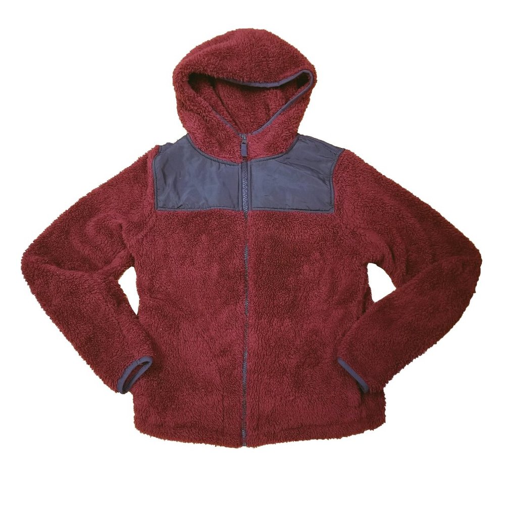 ♠ SO Maroon Fleece Warm Hoodie Women Size S